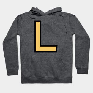 Funky Yellow Letter L Hoodie